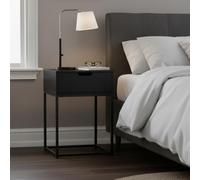 Mitra Bedside Table - 1 Drawer - Black
