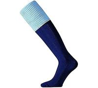 Mitre Adult Mercury Contrast Football Sports Socks | Football Team Kit | Lightweight Long Sock | Breathable Sports Sock, Navy/Sky, Senior (7 UK - 12 UK)