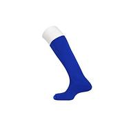 Mitre Adult Mercury Contrast Football Sports Socks | Football Team Kit | Lightweight Long Sock | Breathable Sports Sock, Royal/White, Senior (7 UK - 12 UK)