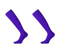 Mitre Adult Mercury Plain Football Sports Socks | Football Team Kit | Lightweight Long Sock | Breathable Sports Sock, Purple, Senior (7 UK - 12 UK)