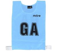 Mitre Adult Netball Pro Sports Training Bibs (Pack of 7 Bibs), Sky Blue, L