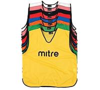 Mitre Adult Pro Training Football Bib | Lightweight Multi-sport Bib | Breathable Mesh, Orange/Black, Senior