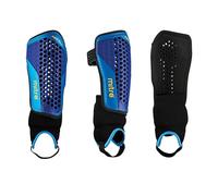 Mitre Aircell Carbon Guard Football Shin Pads, Breathable, Lightweight Design, Adult, BLACK/CYAN/YELLOW, XS