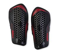 Mitre Aircell Football Shin Pads | Extremely Breathable | Impact Protection | Lightweight Shin Guard, Black/Red, M
