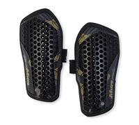 Mitre Football Shin Pads Aircell - Extremely Breathable, Impact Protection, Lightweight - Black/Gold M