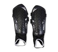 Mitre Aircell Football Ankle Protection Shin Pads | Extremely Breathable | Lightweight Shin Guard, Black/White, L