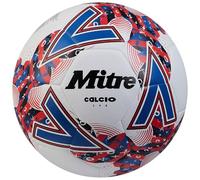 Mitre Calcio Evo 24 Football White Red Blue 30 Panel Ball Size 5