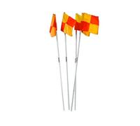 Mitre Checkered Football Corner Flags | Set of 4 | Training Equipment Flags