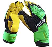 Mitre Delta BRZ Goalkeeper Gloves | Extra Ventilation | Enhanced Performance, Yellow/Green/Black, Size 11