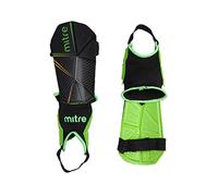Mitre Delta Ankle Protect Shinguards Black/Green/Yellow M