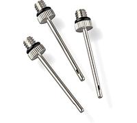 Mitre Euro Needles - Set of 3 | Ball Pump Needles | Inflation Needle, Silver, One Size