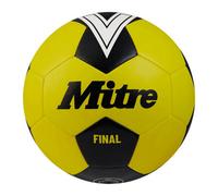 (4, Fluorescent Yellow/Black) Mitre Final Logo Football