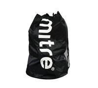 Mitre Football Bag | Heavy Duty | Adjustable Straps, Black, 8 Balls