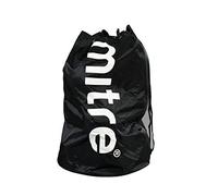 Mitre Football Bag – Ball Sack 8, Heavy Duty, Adjustable Straps, Black