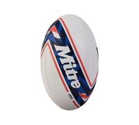 Mitre Grid Rugby Ball White/blue/red (4)