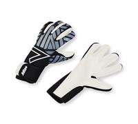 Mitre Impel Junior Goalkeeper Gloves | Shock Absorption | Extra Grip, Black/Grey, Size 4
