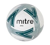 Mitre Impel L30P Football, Highly Durable, Shape Retention, For All Ages, White, Dark Green, Black, Ball Size 3
