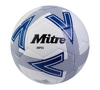 Mitre Impel L30P Unisex Football, White/Dazzling Blue/Black, 4
