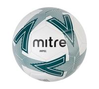 Mitre Impel L30P Football, Highly Durable, Shape Retention, For All Ages, White, Dark Green, Black, Ball Size 3