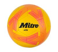 Mitre Impel L30P Football, Highly Durable, Shape Retention, For All Ages, Yellow, Orange, Black, Ball Size 4
