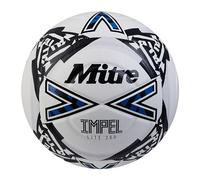 Mitre Impel Lite 290 Football | Highly Durable | Lightweight Ball, White/Black/Blue, 4