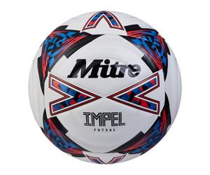 Mitre Impel Logo Futsal Football White/black/red (4)