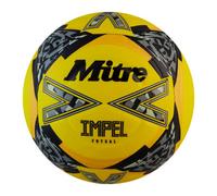 Mitre Impel Logo Futsal Football Yellow/black/grey (3)