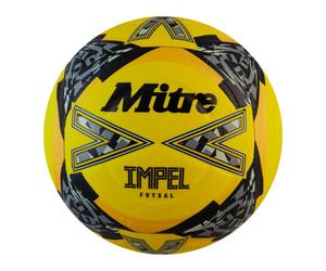 Mitre Impel Logo Futsal Football Yellow/black/grey (3)