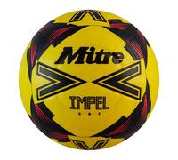 Mitre Impel One Level Training Football Soccer Ball Fluo Yellow/Black/Red - Size 3