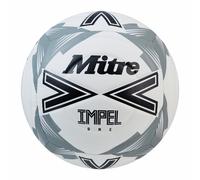 Mitre Adult Impel One 24 Football, White/Black/Circular Grey, 5
