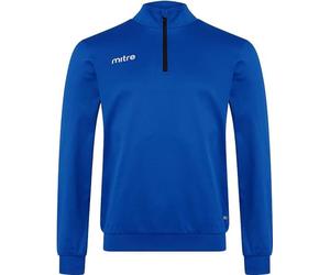 Mitre Junior Edge 1/4 Zip Top | Football Training Kit | Performance Tracksuit Top, Royal Blue, X-Small Youth