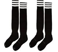 Mitre Junior Mercury 3 Stripe Football Socks | Football Team Kit | Lightweight Long Sock | Breathable Sports Sock Socks (Pack of 2)