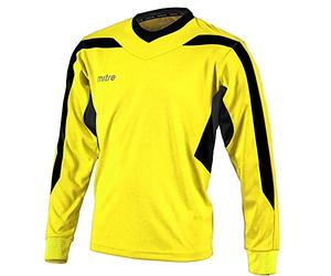Mitre Kids Frequency Football Match Day Shirt - Yellow/Black Small
