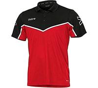 Mitre Kids Primero Football Training Polo Shirt - Scarlet/Black/White, Medium