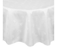 Mitre Luxury Luxor Round Tablecloth White 2300mm - GW452
