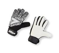 Mitre Magnetite Junior Goalkeeper Gloves | Be Football Match Ready | Extra Comfort, Black/White, Size 4