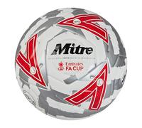 Mitre Match FA Cup Football, White/Silver/Red, 5