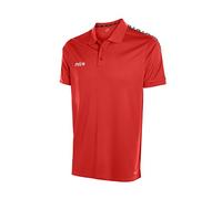 Mitre Men Delta Polo Shirt Delta Polo Shirt - Scarlet/White, Small/34-36 Inch