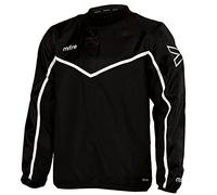 Mitre Men Primero Overhead Football Training Jacket - Black/White X-Small