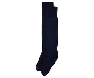 Mitre Men's Junior Mercury Plain Football Sports Socks Prostar Kids Mercury Plain Football Sock - Black, Size 12/2 (pack of 1)