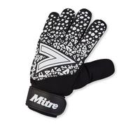 Mitre Men's Logo Goalkeeper Gloves in Black | Size: 10 Mitre Black 10