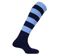Mitre Men's Mercury Hooped Socks in Mid Navy | Size: 7-12 Mitre Mid Navy 7-12