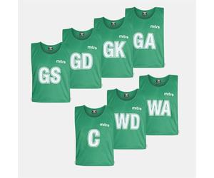 Mitre Mens Netball Pro Sports Training Bibs(Pack of 7 Bibs) - Large, Emerald, Emerald, L EU
