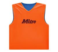 Mitre Mens Pro Logo Reversible Training Bib Orange/royal Blue (M-L)