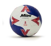 Mitre Mini FA Cup Football | Soccer Ball | Training Equipment | Match Ball, White/Blue/Red, MINI UK