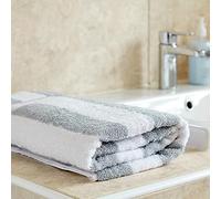 Mitre Mitre Comfort Splash Towel in Grey - 100% Pure Cotton - Vat Dyed and Suitable for Embroidery - 900 x 1500 mm