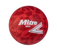 Mitre Oasis Netball | Hugely Durable | Great Grip | Stylish Design, Red/Whiite, 5