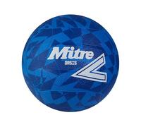 Mitre Netball Oasis 18 Panel - Hugely Durable, Great Grip, Stylish Design - Blue/White Size 5