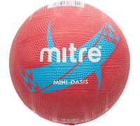 Mitre Oasis Training Netball - Pink/Cyan, Size 4