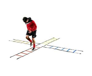 Mitre Quad Agility Ladders | Football Training Equipment | Speed Training, Multicolour, Set